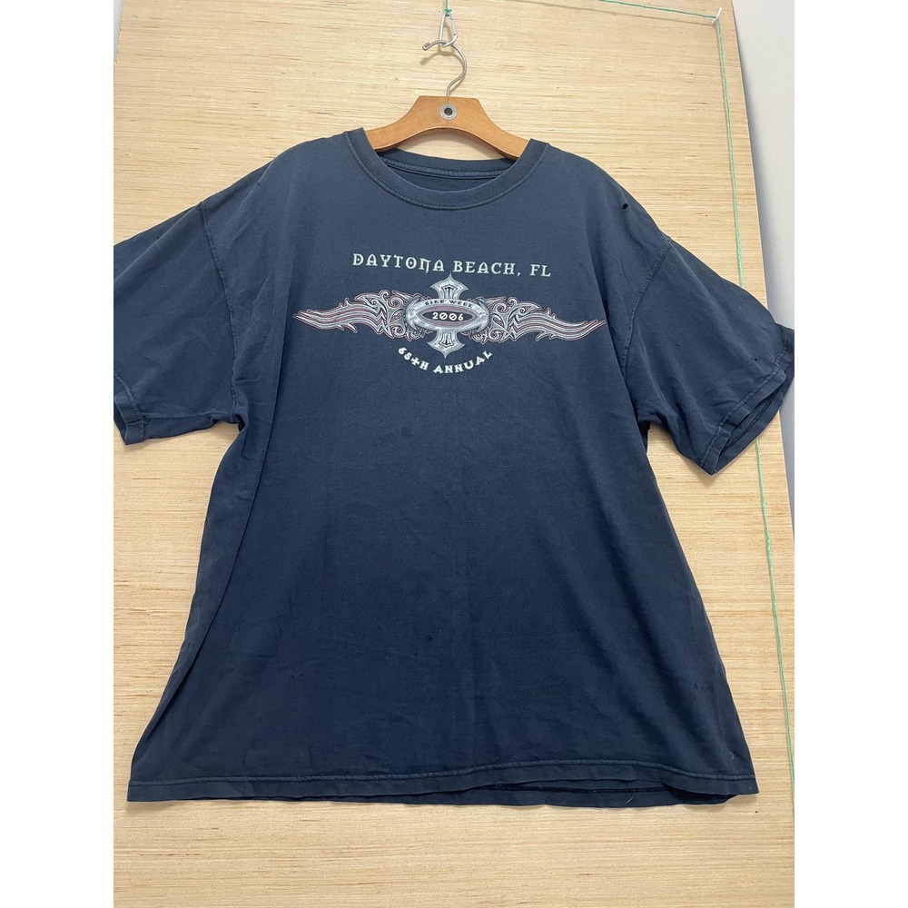 Vintage Daytona Beach Shirt Mens Extra Large 65th Annual 2006 Biker Tee 00s